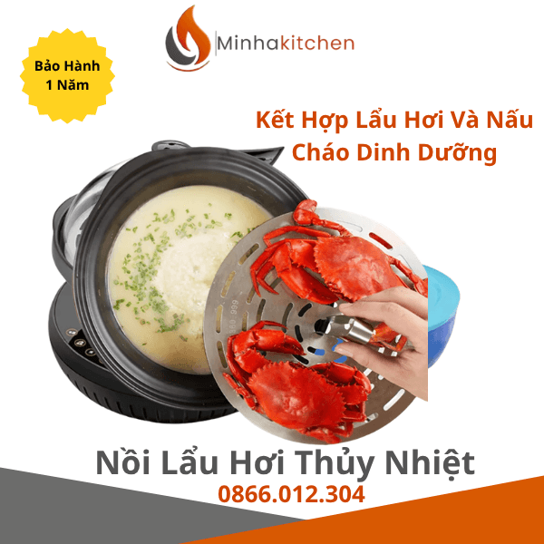 Nhu cầu thưởng thức thực phẩm thanh đạm, "ăn sạch – sống khỏe" (Healthy Living) đang trở thành xu hướng ẩm thực lên ngôi tại thủ đô. Thay vì các món lẩu nước truyền thống nhiều dầu mỡ, người tiêu dùng Hà Nội đang tìm kiếm giải pháp lẩu hấp thủy nhiệt giúp giữ trọn vẹn vitamin và vị ngọt nguyên bản của thực phẩm. Nếu bạn đang tìm kiếm một địa chỉ chuyên cung cấp bếp lẩu hơi gia đình chất lượng Hà Nội, Minhakitchen tự hào là đơn vị uy tín hàng đầu. Dòng nồi lẩu hơi Hongkong chất lượng, uy tín cho gia đình tại Minhakitchen chính là giải pháp hoàn hảo mang trải nghiệm ẩm thực 5 sao về ngay gian bếp nhà bạn.