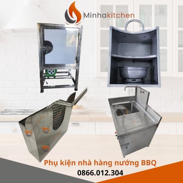 Để vận hành một nhà hàng nướng BBQ hiệu quả, ngoài bếp nướng và hệ thống hút khói, bạn không thể thiếu những phụ kiện cho nhà hàng nướng BBQ chuyên dụng. Đây là những thiết bị nhỏ nhưng cực kỳ quan trọng, giúp tối ưu quy trình phục vụ, nâng cao trải nghiệm khách hàng và tiết kiệm thời gian cho nhân viên bếp. Trong bài viết này, Minhakitchen tổng hợp Top phụ kiện BBQ cần thiết nhất cho mọi mô hình nhà hàng nướng: từ quán bình dân, buffet, lẩu nướng Hàn Quốc cho đến nhà hàng cao cấp.