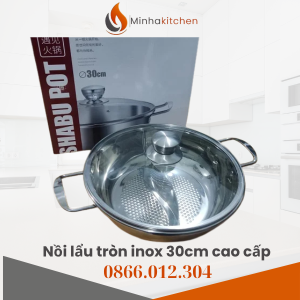 Nồi lẩu tròn 2 ngăn, còn được gọi là nồi lẩu uyên ương hay nồi lẩu âm dương Trung Quốc, là loại nồi được chia thành hai ngăn riêng biệt giúp người dùng nấu hai loại nước lẩu cùng lúc.