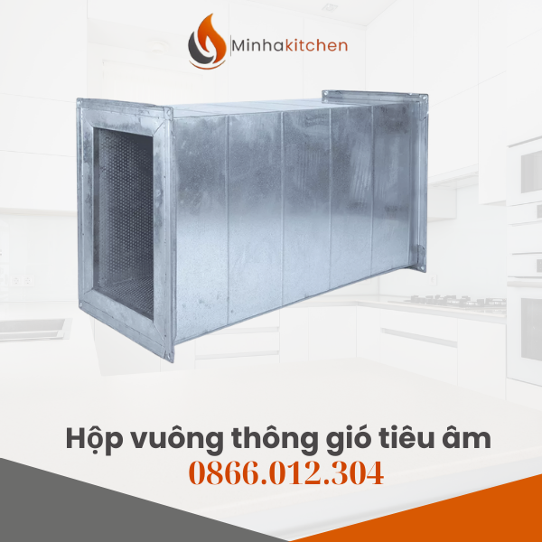 Hộp tiêu âm vuông (còn gọi là hộp tiêu âm hình chữ nhật) là một bộ phận quan trọng trong hệ thống thông gió – điều hòa không khí (HVAC), có chức năng giảm tiếng ồn và rung động từ quạt, motor hoặc luồng khí lưu thông trong ống gió.