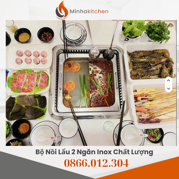 1. Xu hướng nhà hàng lẩu hiện đại – vì sao cần bếp lẩu âm bàn? Ngành ẩm thực lẩu đang phát triển mạnh mẽ, đặc biệt là các mô hình buffet lẩu, lẩu nướng kết hợp hay lẩu gia đình. Khách hàng ngày nay không chỉ tìm kiếm hương vị ngon mà còn mong muốn không gian sang trọng, tiện lợi. Với thiết kế tinh gọn, hiện đại, Combo Bếp Lẩu Vuông 2 Ngăn Ăn Lẩu Âm Bàn trở thành giải pháp được nhiều nhà hàng và quán ăn lựa chọn. Không chỉ giúp tối ưu không gian, combo này còn mang lại sự chuyên nghiệp và trải nghiệm ăn uống cao cấp cho thực khách.