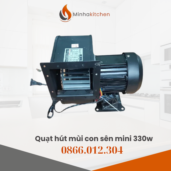 Trong các không gian bếp nhà hàng, bếp gia đình hay xưởng sản xuất nhỏ, tình trạng khói, mùi và bụi luôn là vấn đề khó chịu. Để giải quyết triệt để, nhiều chủ quán, hộ gia đình lựa chọn quạt hút mùi con sên mini 330W. Sản phẩm có thiết kế nhỏ gọn, công suất mạnh, bền bỉ, giúp không khí trong lành và thoáng đãng hơn. Tại Hà Nội, quạt hút mùi con sên 330W hiện có giá 1.600.000 VNĐ. Để nhận giá ưu đãi, vui lòng liên hệ trực tiếp với Minhakitchen.