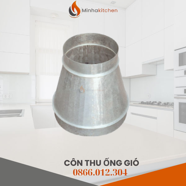 Giới thiệu về Côn Thu Ống Gió Tròn Côn thu ống gió tròn là một trong những phụ kiện quan trọng trong hệ thống đường ống thông gió. Với chức năng chính là điều chỉnh đường kính ống gió từ lớn sang nhỏ (hoặc ngược lại), sản phẩm giúp đảm bảo hiệu suất truyền tải luồng không khí ổn định và hiệu quả hơn trong toàn hệ thống.  Côn thu không chỉ giúp tối ưu áp suất dòng khí mà còn đảm bảo tính linh hoạt cao trong thiết kế và lắp đặt các hệ thống thông gió công nghiệp, dân dụng.