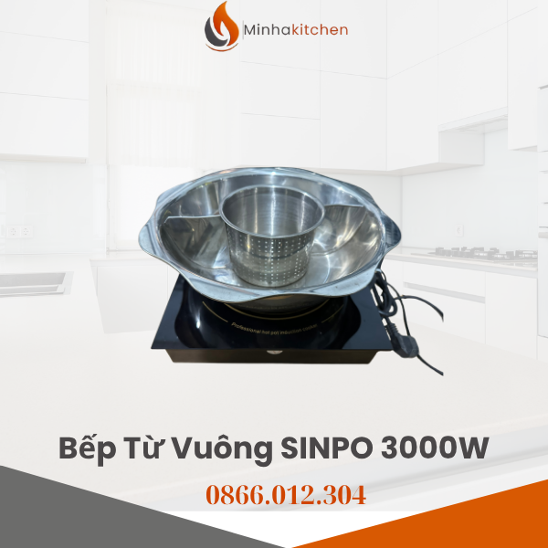 Nếu bạn đang tìm kiếm một thiết bị bếp lẩu chuyên dụng cho nhà hàng của mình, vừa sang trọng – bền bỉ – tiết kiệm điện, thì Bếp Từ Vuông Âm Bàn 3000W Sinpo chính là lựa chọn đáng tiền nhất hiện nay. Sản phẩm được thiết kế đặc biệt dành riêng cho nhà hàng lẩu, buffet, lẩu nướng, giúp phục vụ khách hàng nhanh chóng và chuyên nghiệp.