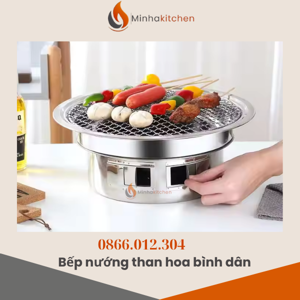 Bếp nướng than hoa mini để bàn là loại bếp nướng có thiết kế đơn giản, dễ dàng sử dụng nhưng vẫn giữ nguyên được chất lượng và công năng sử dụng.