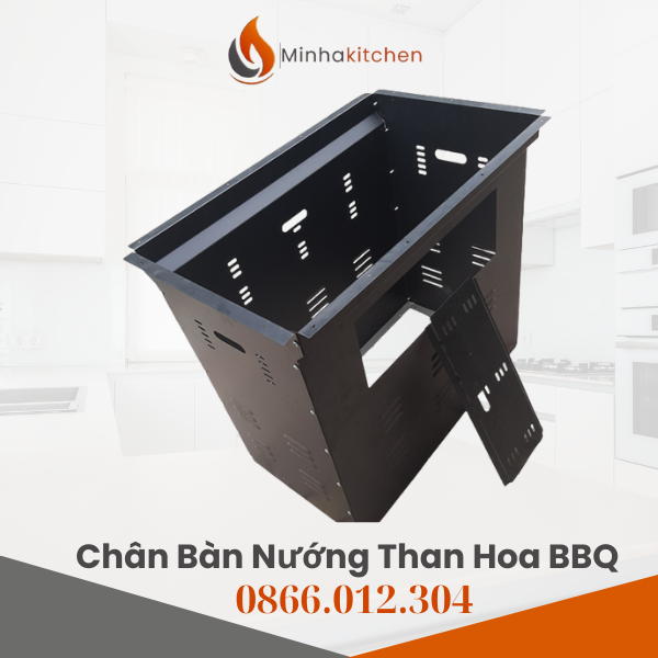 Chân bàn lẩu nướng là bộ khung đỡ chuyên dụng được thiết kế để tích hợp bếp lẩu hoặc bếp nướng âm bàn, phổ biến trong các nhà hàng BBQ hoặc cho mục đích sử dụng gia đình.