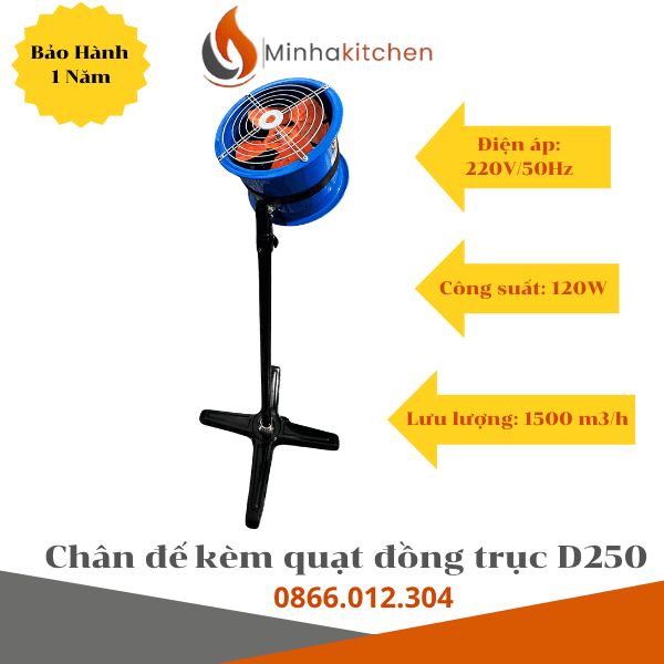Khói bụi và mùi hôi từ các bếp nướng than hoa, lò quay thịt luôn là rào cản lớn đối với các nhà hàng vỉa hè, quán vịt nướng hay cửa hàng thịt xiên. Việc lắp đặt hệ thống hút khói cố định thường tốn kém chi phí và thiếu tính linh hoạt. Giải pháp tối ưu hàng đầu hiện nay chính là quạt thổi hút khói di động cho bếp nướng kèm chân – dòng thiết bị nhỏ gọn, công suất mạnh mẽ, dễ dàng di chuyển và cất gọn sau khi sử dụng.