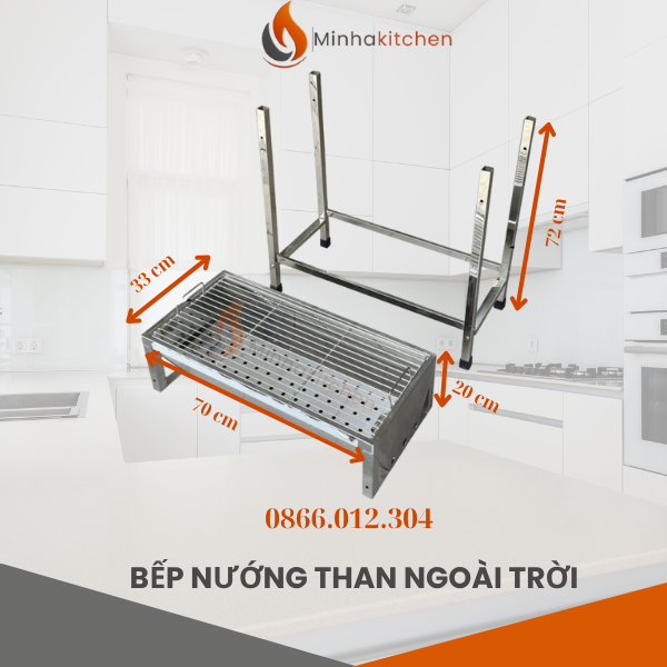 Nếu bạn đang tìm bếp nướng than hoa nướng hàu vỉa hè, hay bếp nướng inox nướng hàu, chân gà để mở quán nhỏ hoặc kinh doanh đồ nướng bình dân — thì bếp than hoa inox nướng hàu của Minhakitchen chính là lựa chọn bền – tiết kiệm – dễ dùng nhất hiện nay.