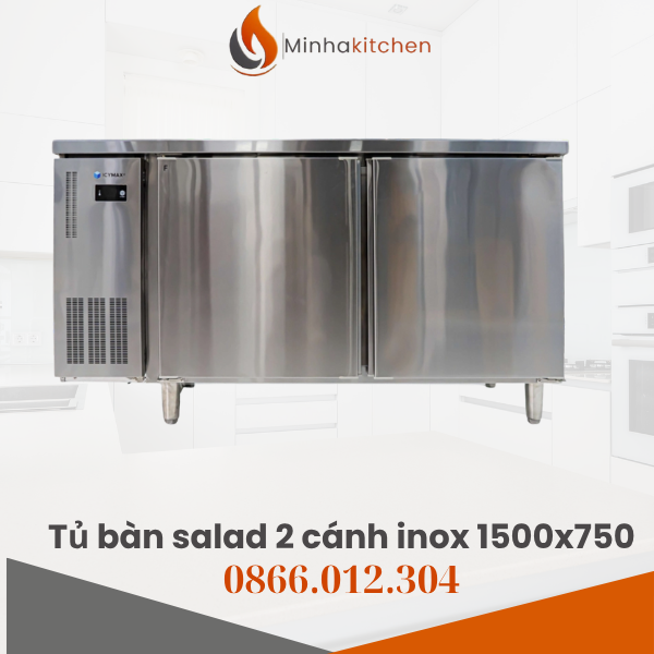 Trong các bếp nhà hàng, quán ăn nhanh, quán pizza, salad bar, chiếc tủ bàn salad cánh inox 1m5 đang trở thành thiết bị không thể thiếu. Không chỉ giúp bảo quản thực phẩm tươi ngon, tủ còn tối ưu không gian bếp nhờ thiết kế kết hợp bàn thao tác và tủ mát tiện lợi