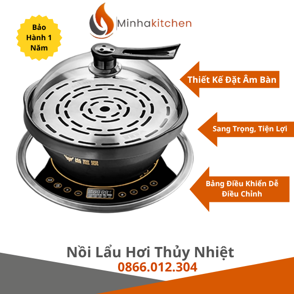 Bạn có biết vì sao xu hướng ẩm thực "thủy nhiệt" (hấp bằng hơi nước) lại đang thống trị tại các nhà hàng lớn hiện nay? Lý do rất đơn giản: Phương pháp này giúp giữ lại trọn vẹn 100% dưỡng chất tự nhiên, vitamin và độ ngọt nguyên bản của thực phẩm – điều mà các món lẩu nước hay đồ nướng truyền thống không thể làm được. Giờ đây, không cần phải tốn chi phí đắt đỏ tại các nhà hàng sang trọng, bạn hoàn toàn có thể thưởng thức lẩu hấp tươi ngon ngay tại nhà với nồi lẩu hơi thủy nhiệt Hongkong. Đây chính là dòng nồi lẩu hơi Hongkong chất lượng, uy tín cho gia đình được săn đón nhất hiện nay nhờ quy chế hoạt động thông minh: Tiện – Nhanh – Hiệu quả và cực kỳ tốt cho sức khỏe.
