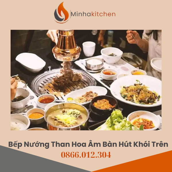 1. Giới thiệu về lò nướng than hoa âm bàn hút khói dương Lò nướng than hoa âm bàn hút khói dương đang trở thành xu hướng tất yếu trong các nhà hàng BBQ, lẩu nướng Hàn Quốc và quán ăn phong cách Nhật Bản. Với thiết kế thông minh, thẩm mỹ cao và khả năng hút khói dương hiệu quả, sản phẩm không chỉ mang lại không gian sạch sẽ, sang trọng, mà còn tăng trải nghiệm thưởng thức món nướng cho thực khách.