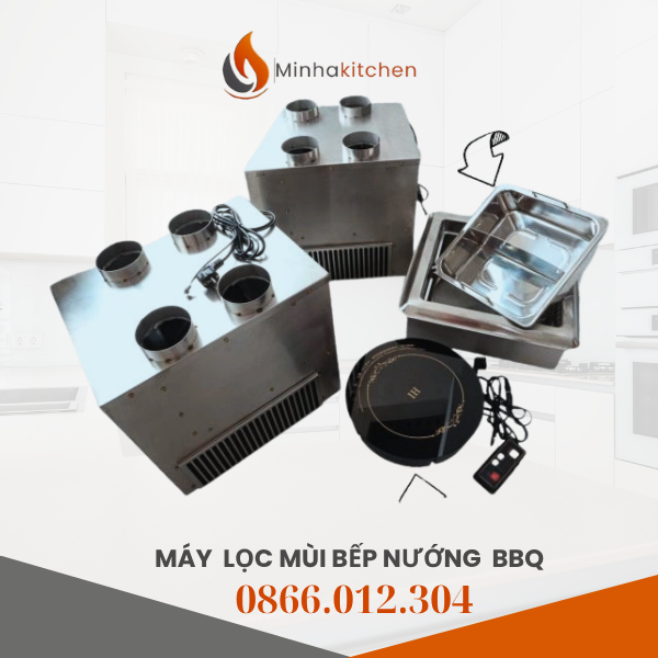 Giới thiệu Ngày nay, mô hình nhà hàng lẩu nướng tại bàn ngày càng phát triển mạnh mẽ, mang lại trải nghiệm ẩm thực độc đáo cho thực khách. Tuy nhiên, khói và mùi dầu mỡ sinh ra trong quá trình nướng lại khiến không gian quán trở nên ngột ngạt, khách hàng khó chịu, nhân viên phục vụ vất vả. Giải pháp tối ưu cho vấn đề này chính là máy khử mùi hút khói bếp lẩu nướng tại bàn – sản phẩm hiện đại được Minhakitchen phân phối với 2 dòng chính: máy lọc bằng than hoạt tính và máy lọc bằng nước. Đây là thiết bị chuyên dụng giúp loại bỏ khói, khử mùi dầu mỡ triệt để, mang lại bầu không khí trong lành, thoải mái và chuyên nghiệp cho nhà hàng.
