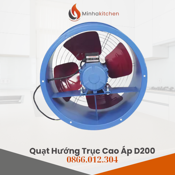 Giới thiệu chung về Quạt hút mùi đồng trục tròn phi 200 Trong các hệ thống thông gió nhà hàng, xưởng sản xuất hay tầng hầm, quạt hút mùi đồng trục tròn phi 200 là thiết bị không thể thiếu giúp hút khói, hút mùi, cấp gió tươi hiệu quả. Sản phẩm thuộc dòng quạt hướng trục cao áp phi 200, còn được gọi là quạt hút đồng trục – Model SFG 2-2, được thiết kế chuyên dụng cho các không gian kín cần lưu thông không khí liên tục.