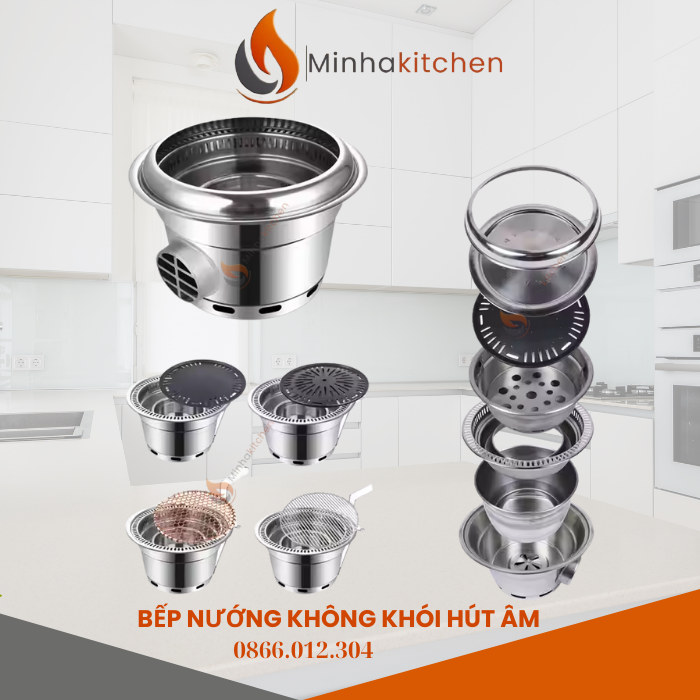 Trong xu hướng ẩm thực hiện đại, đặc biệt tại các nhà hàng lẩu nướng hay gia đình yêu thích tiệc nướng tại nhà, bếp nướng than hoa không khói hút âm đang trở thành lựa chọn hàng đầu. Sản phẩm này không chỉ giữ trọn hương vị nướng truyền thống mà còn đảm bảo không gian sạch sẽ, an toàn cho sức khỏe.