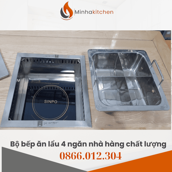 rải nghiệm ẩm thực phong cách lẩu đa vị (Multi-flavor Hotpot) đã và đang trở thành xu hướng hàng đầu tại các chuỗi nhà hàng F&B nổi tiếng. Trong đó, các dòng nồi lẩu chia khoang riêng biệt luôn là điểm nhấn thu hút thực khách. Nếu bạn đang tìm kiếm nơi chuyên bán nồi lẩu inox vuông 4 ngăn Haidilao tại Hà Nội, Hồ Chí Minh giá rẻ tận xưởng, đạt chuẩn chất lượng cho nhà hàng và gia đình, bài viết dưới đây sẽ cung cấp toàn bộ thông tin chi tiết dành cho bạn.