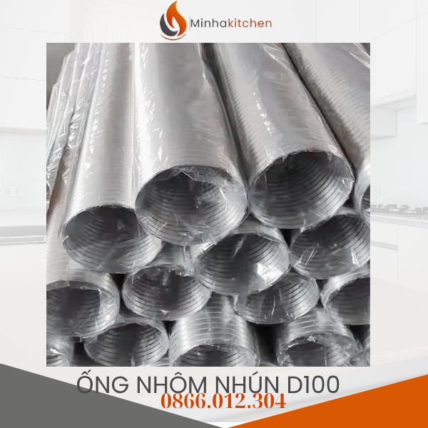 Trong các hệ thống thông gió, hút mùi và điều hòa không khí, ống nhôm nhún D100 (hay còn gọi là ống nhôm bán mềm phi 100) đang được sử dụng rộng rãi nhờ sự linh hoạt, bền bỉ và khả năng chịu nhiệt vượt trội. Với thiết kế dạng nhún lò xo có thể uốn cong, kéo dài hoặc thu gọn dễ dàng, sản phẩm này là giải pháp tối ưu cho nhiều công trình dân dụng và công nghiệp.
