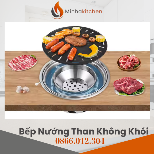 Trong những năm gần đây, xu hướng sử dụng bếp nướng than hoa không khói hút âm ngày càng phổ biến tại các nhà hàng lẩu nướng và gia đình ở Hà Nội. Không chỉ giữ trọn hương vị nướng truyền thống, sản phẩm này còn mang lại sự hiện đại, sạch sẽ và an toàn cho không gian bếp. Vậy bếp nướng than hoa không khói hút âm Hà Nội có gì đặc biệt? Hãy cùng MinhaKitchen tìm hiểu chi tiết trong bài viết dưới đây.