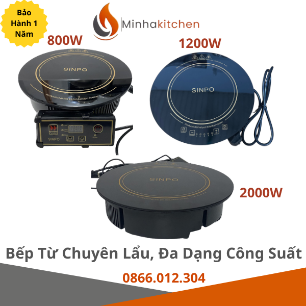 Khám phá các loại bếp từ âm bàn Sinpo cho nhà hàng lẩu với nhiều công suất khác nhau, phù hợp cho mọi mô hình kinh doanh. Tìm hiểu ngay!