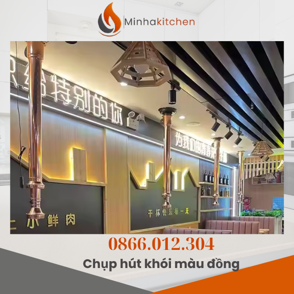 Trong các nhà hàng lẩu nướng than, ống hút mùi màu đồng bếp nướng than ngày càng được ưa chuộng nhờ tính thẩm mỹ cao và khả năng hút khói hiệu quả. Đây không chỉ là thiết bị giúp không gian bếp luôn thông thoáng, hạn chế mùi dầu mỡ ám vào quần áo khách hàng, mà còn là điểm nhấn sang trọng, tạo sự khác biệt cho không gian nhà hàng. Nếu bạn đang tìm hiểu giá bán ống hút mùi màu đồng tại Hồ Chí Minh, bài viết này sẽ cung cấp thông tin chi tiết để bạn lựa chọn sản phẩm phù hợp.
