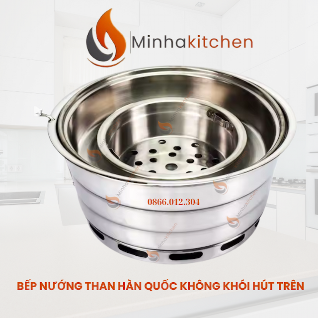 Hãy cùng điểm lại những lý do khiến bếp nướng than hoa âm bàn hút khói trên trở thành lựa chọn hàng đầu: