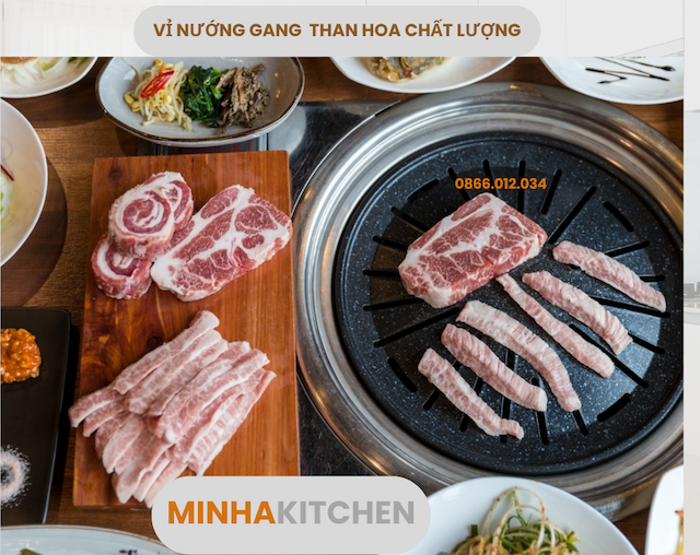 Nếu bạn đang tìm kiếm vỉ nướng gang than hoa Hàn Quốc chống dính chất lượng cao tại Hà Nội, thì Minhakitchen chính là địa chỉ đáng tin cậy dành cho bạn. Với hơn 5 năm kinh nghiệm phân phối thiết bị nhà bếp chuyên dụng, chúng tôi tự hào là đơn vị cung cấp vỉ nướng cao cấp chính hãng, phục vụ cả nhà hàng lẩu nướng và các bữa tiệc BBQ tại gia.