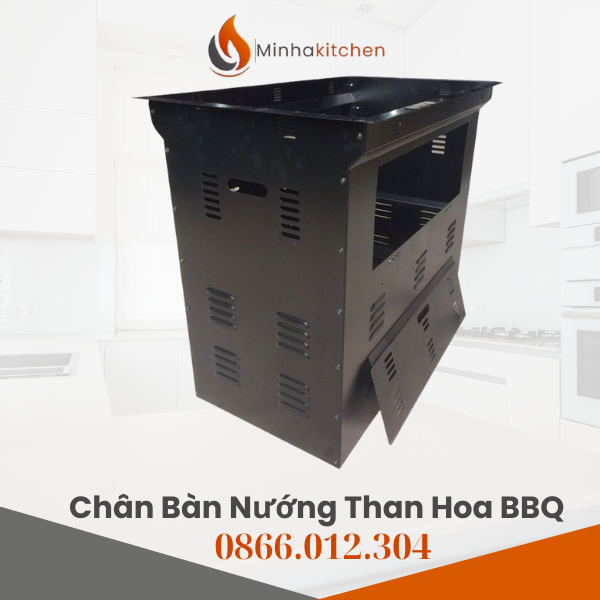 Chân bàn lẩu nướng là bộ phận đỡ mặt bàn, được thiết kế đặc biệt để tích hợp các loại bếp lẩu hoặc bếp nướng âm bàn, phổ biến trong các nhà hàng và quán ăn theo phong cách BBQ. Chúng thường được làm từ các vật liệu bền như thép sơn tĩnh điện hoặc inox để đảm bảo độ bền và khả năng chịu nhiệt.