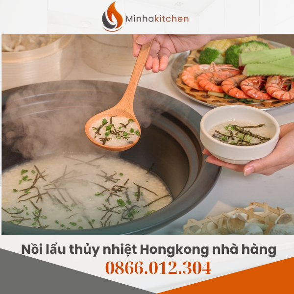 Nồi lẩu hấp thủy nhiệt nhà hàng là thiết bị kết hợp giữa nồi lẩu truyền thống và hệ thống hấp bằng hơi nước nóng áp suất cao. Khi hoạt động, hơi nước được sinh ra từ bộ phận gia nhiệt dưới đáy nồi, sau đó phun đều lên thực phẩm để làm chín nhanh – giữ nguyên độ ngọt tự nhiên – không ngấm nước.