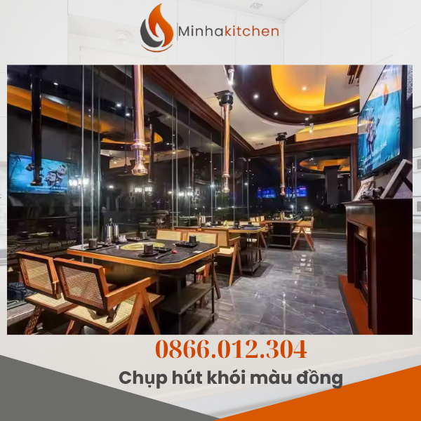 Trong các nhà hàng BBQ, lẩu nướng than hoa, ống hút mùi màu đồng bếp nướng than ngày càng trở thành thiết bị không thể thiếu. Sản phẩm không chỉ giúp hút sạch khói, dầu mỡ trong quá trình nướng mà còn nâng tầm không gian quán nhờ thiết kế sang trọng. Đặc biệt tại Hà Nội – nơi có hàng nghìn quán nướng, nhu cầu tìm mua ống hút khói bếp nướng than ngày càng tăng mạnh.