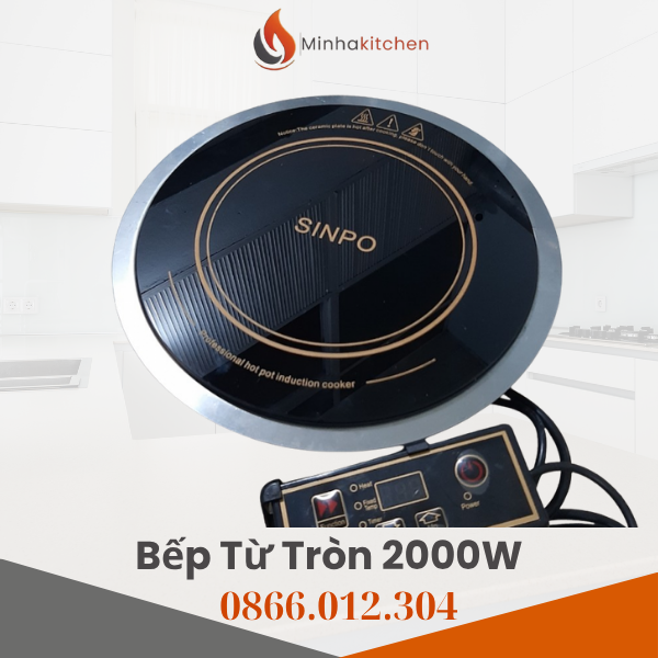 Bếp từ ăn lẩu tròn đặt âm bàn là dòng bếp từ chuyên dụng cho nhà hàng, được lắp âm trực tiếp xuống mặt bàn, mặt bếp bằng phẳng với bàn ăn, kết hợp cùng nồi lẩu tròn nhiễm từ.