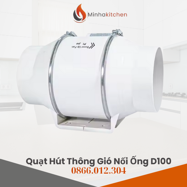 Trong các căn hộ, văn phòng hay nhà phố hiện nay, tình trạng bí khí, ẩm mốc, mùi hôi khó chịu xuất hiện ngày càng phổ biến do thiết kế không gian khép kín, ít cửa sổ và ít gió trời. Đặc biệt, phòng ngủ, nhà vệ sinh (WC) và văn phòng nhỏ thường bị ngột ngạt, thiếu oxy nếu chỉ sử dụng điều hòa mà không có hệ thống thông gió hỗ trợ. Để giải quyết tình trạng này, Quạt nối ống thông gió Phi D100 đã trở thành lựa chọn tối ưu, giúp loại bỏ mùi hôi, hút khí thải và cấp khí tươi, mang lại môi trường sống trong lành. Vậy giá quạt nối ống thông gió Phi D100 tại Minhakitchen bao nhiêu? Hãy cùng tìm hiểu chi tiết ngay sau đây.