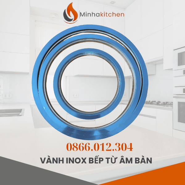Khung Bếp Từ Âm Bàn Tròn Inox - Khung Bếp Từ Tròn Inox