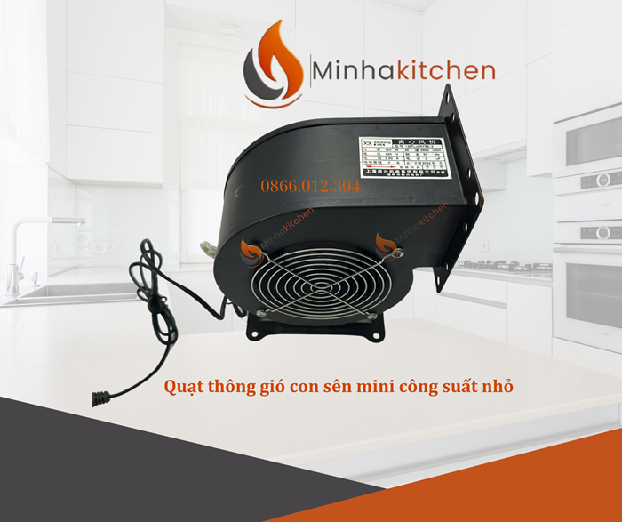 Quạt Thông Gió Con Sên Mini Công Suất Nhỏ - Quạt con sên mini hút khói bếp
