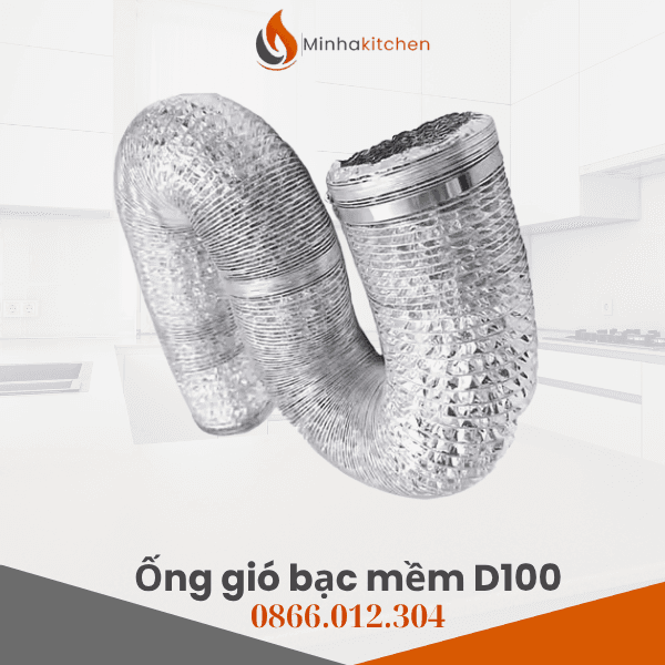 Ống Gió Bạc Mềm Chịu Nhiệt D100 - Ống Gió Mềm D100 Giá Rẻ Chất Lượng