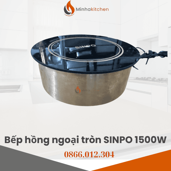 Bếp hồng ngoại ăn lẩu tròn âm bàn- Chuyên cung cấp Bếp hồng ngoại tròn âm bàn 2000W