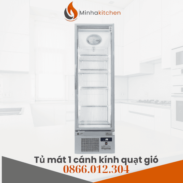 Tủ mát 1 cánh kính quạt gió dung tích 400 lít cao cấp