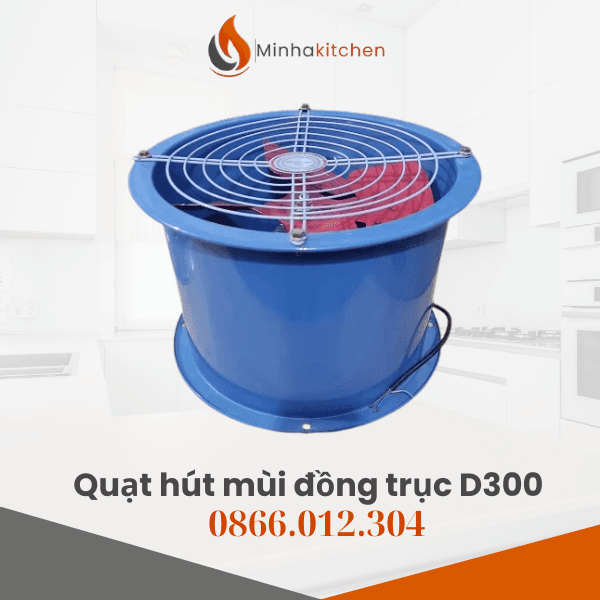 Quạt hút mùi đồng trục D300- Quạt đồng trục D300 Giá tốt