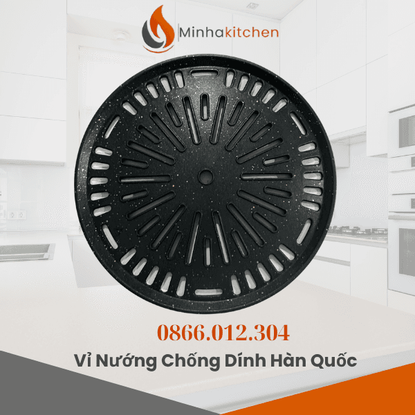 Vỉ Nướng Gang Hàn Quốc Cao Cấp