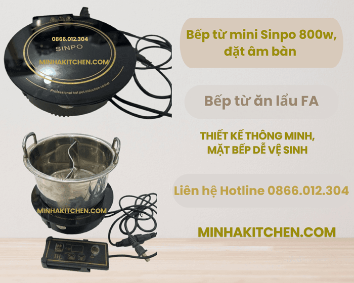Bếp Từ Âm Bàn Mini 800W