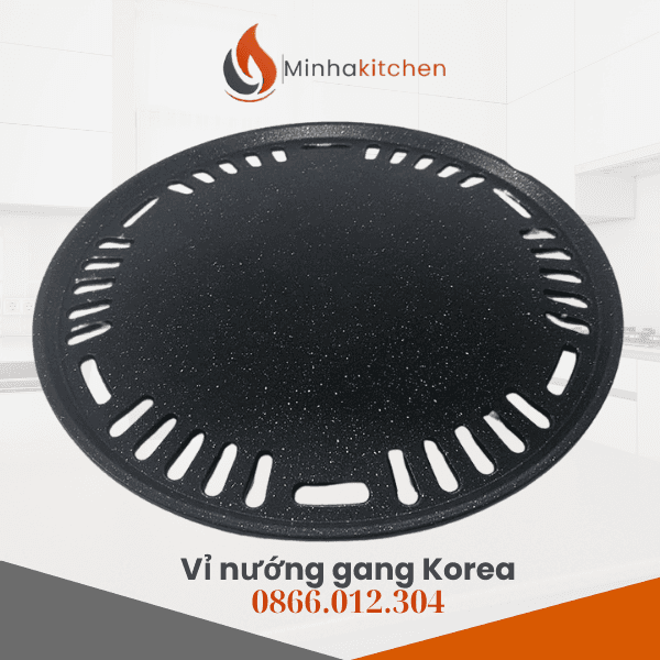Vỉ nướng gang chống dính – Phụ kiện không thể thiếu cho bếp than hoa hiện đại