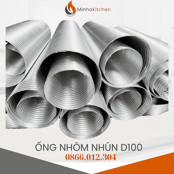Ống nhôm nhún đàn hồi dẫn khí, hút mùi- Ống nhôm nhún chịu nhiệt giá rẻ