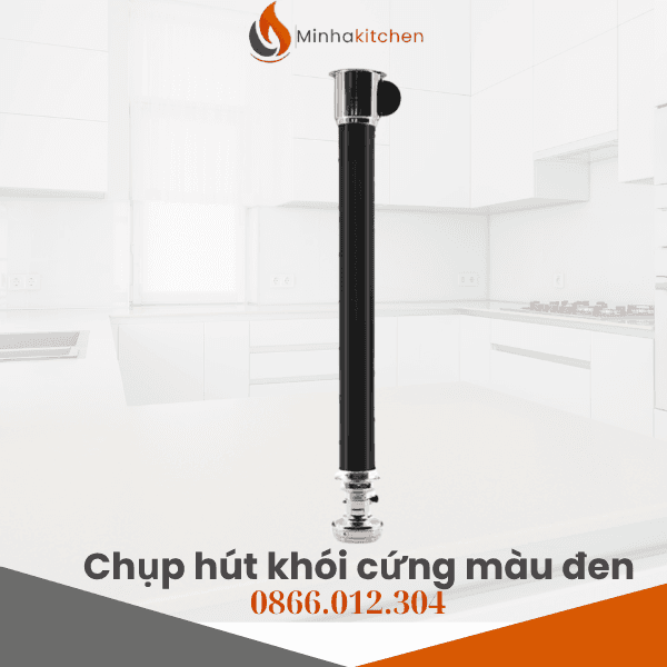 Chụp Hút Khói Cứng Màu Đen Bếp Nướng - Vòi hút mùi cứng màu đen bếp nướng than hoa