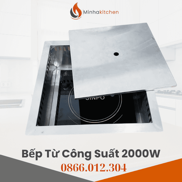 Bếp từ vuông âm bàn 2000W Giá Tốt- Giá Bếp từ vuông âm bàn 2000W Nhà Hàng