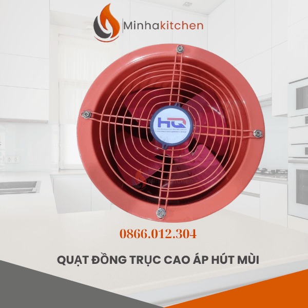 QUẠT THÔNG GIÓ TĂNG ÁP D300- QUẠT HƯỚNG TRỤC TĂNG ÁP BẾP NẤU