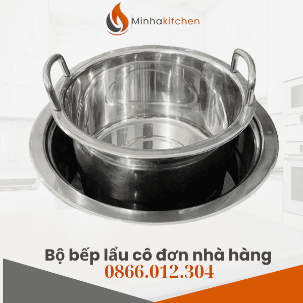 Bộ bếp lẩu cô đơn nhà hàng giá tốt- Bộ bếp lẩu 1 người giá rẻ